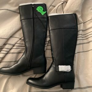 Liz Claiborne black riding boots